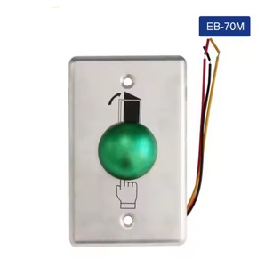 ANSI Standard Long Type Stainless Steel Mushroom Door Exit <strong>Push</strong> <strong>Button</strong> 3A Max. Current for Home Appliance Access <strong>Control</strong> <strong>System</strong> - Product Image 3