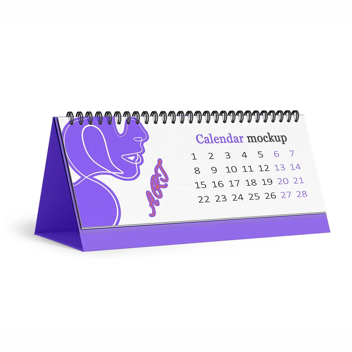 Kalender tahunan Desktop perencana kustom kualitas tinggi