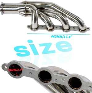 Exhaust <strong>Header</strong> Manifold for LSX LS1 LS2 LS3 LS6 4.8L <strong>5</strong>.7L 6.0L 6.2L Engine Forward Facing up 1 3/4&quot; Chevy Small Block 97-14