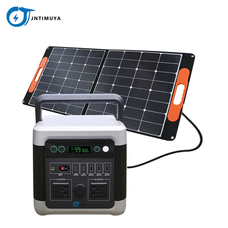 JNTIMUYA 110V 220V plein air maison Camping RV système de stockage d'énergie générateur d'énergie solaire Portable LiFePO4 générateur d'énergie à batterie