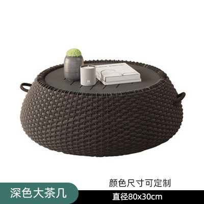 Large coffee table (2.0mm aluminum tube+dark color)
