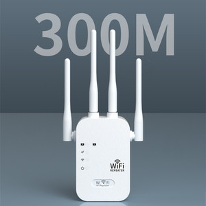 300Mbps Wifi范围扩展器4天线双频2.4Ghz远程Wifi中继器无线信号放大器扩展器 - Product Image 3
