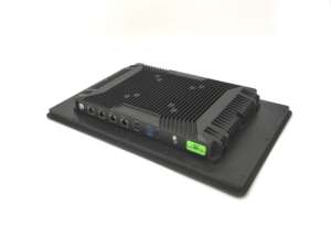 PC de panel de pantalla táctil resistiva de 15,6 pulgadas, instalación integrada en computadora de gabinete, todo en uno con 4 puertos LAN - Product Image 2