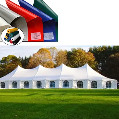 Marcqueen Tent Pvc Gecoat Zeildoek Stof Waterdicht Anti Uv