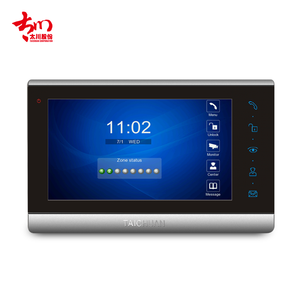 Sistema de intercomunicación con cable IP barato pantalla táctil de 7 pulgadas tableta interior POE Monitor interior sistemas de intercomunicación para edificios de apartamentos