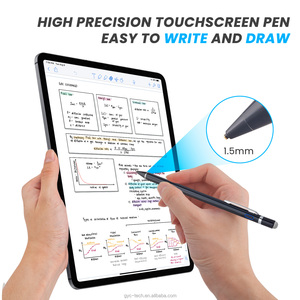 K825電子タッチペン2in1ヒントiPhoneスタイラス描画用アクティブスマートペンシル容量性スクリーンメタルスタイラスペン - Product Image 2