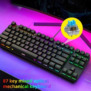 Teclado Mecánico Personalizado de 87 Teclas para Pc, Teclado Retroiluminado con Cable Usb para Juegos - Product Image 1
