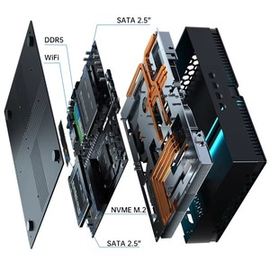 新しい小型コンピューターホストコンピューターwifi Intel I7 14700F I9 14900F RTX4070ゲームゲーマーデスクトップコンピューター用12GBミニPC - Product Image 5