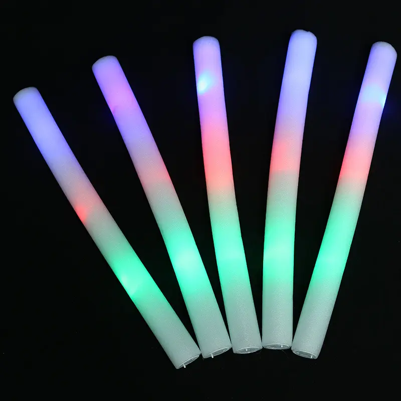 Bâtons lumineux en mousse à LED colorés, Tube en mousse à LED pour fête