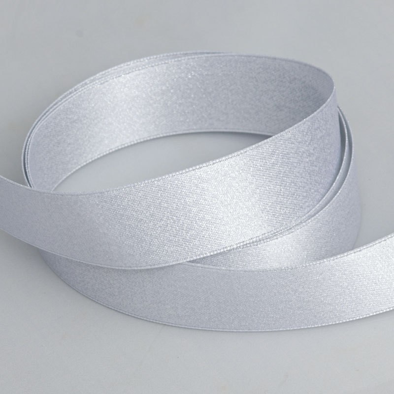 Tissage argent blanc-3,8 cm