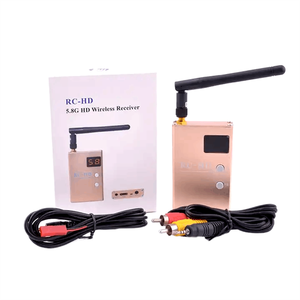 FPV 5.8GHz 48CH Channels RC832HD -HD <strong>Receiver</strong> With A/V and Power Cables for Quadcopter F450 S500 S550 Long Range