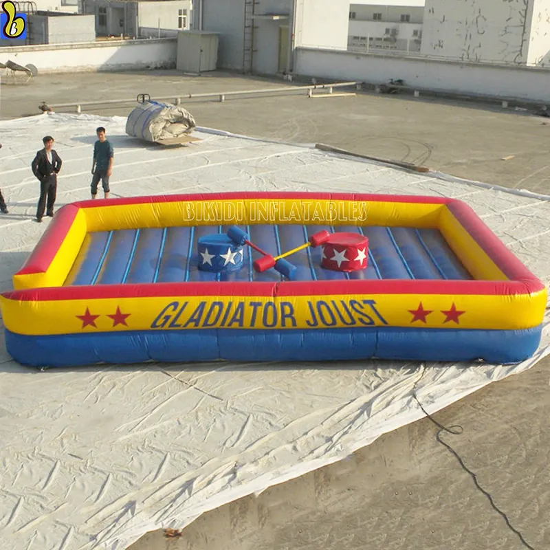 Inflatable Jousting Arena Gladiator Duel Arena Jousting Tiup Permainan B6061