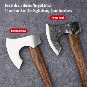 HR Bán Buôn Biểu Tượng Tùy Chỉnh 990G Di Động Survival Cắm Trại Ngoài Trời Công Cụ Carbon Cao Thép Không Gỉ Giả Mạo Nieman <span class=keywords><strong>Axe</strong></span> Tomahawk <span class=keywords><strong>Axe</strong></span> - Product Image 3