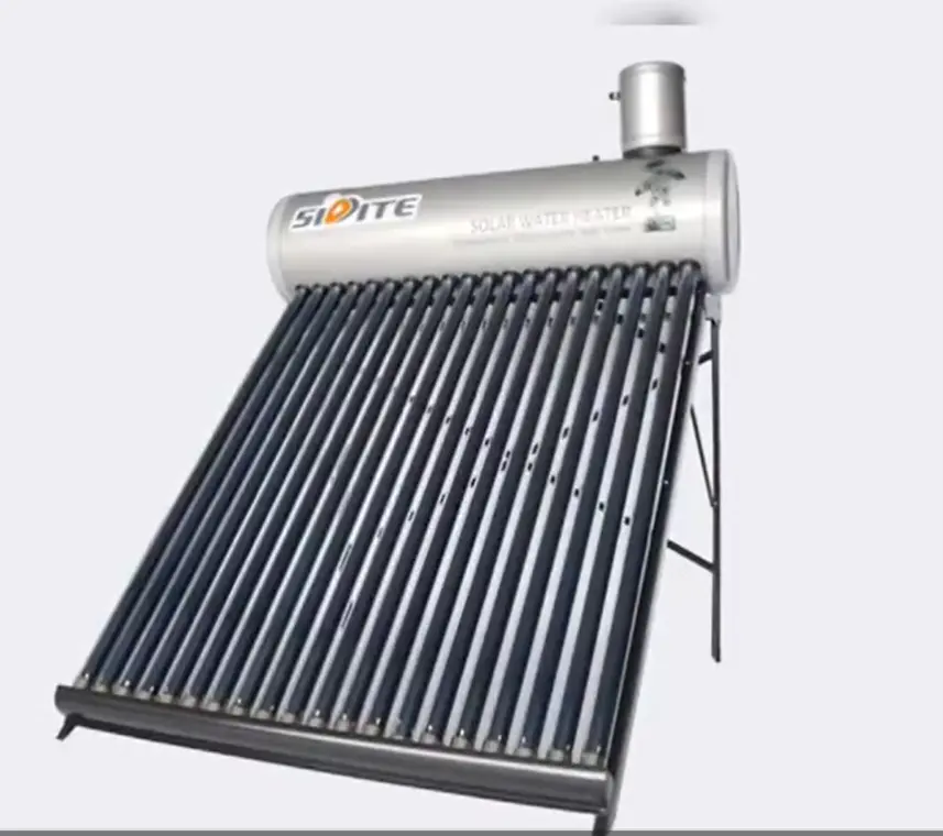 Sistema di tetto del riscaldatore di acqua calda del geyser solare termico a bassa pressione mini con serbatoio di assistente per il sistema di balneazione