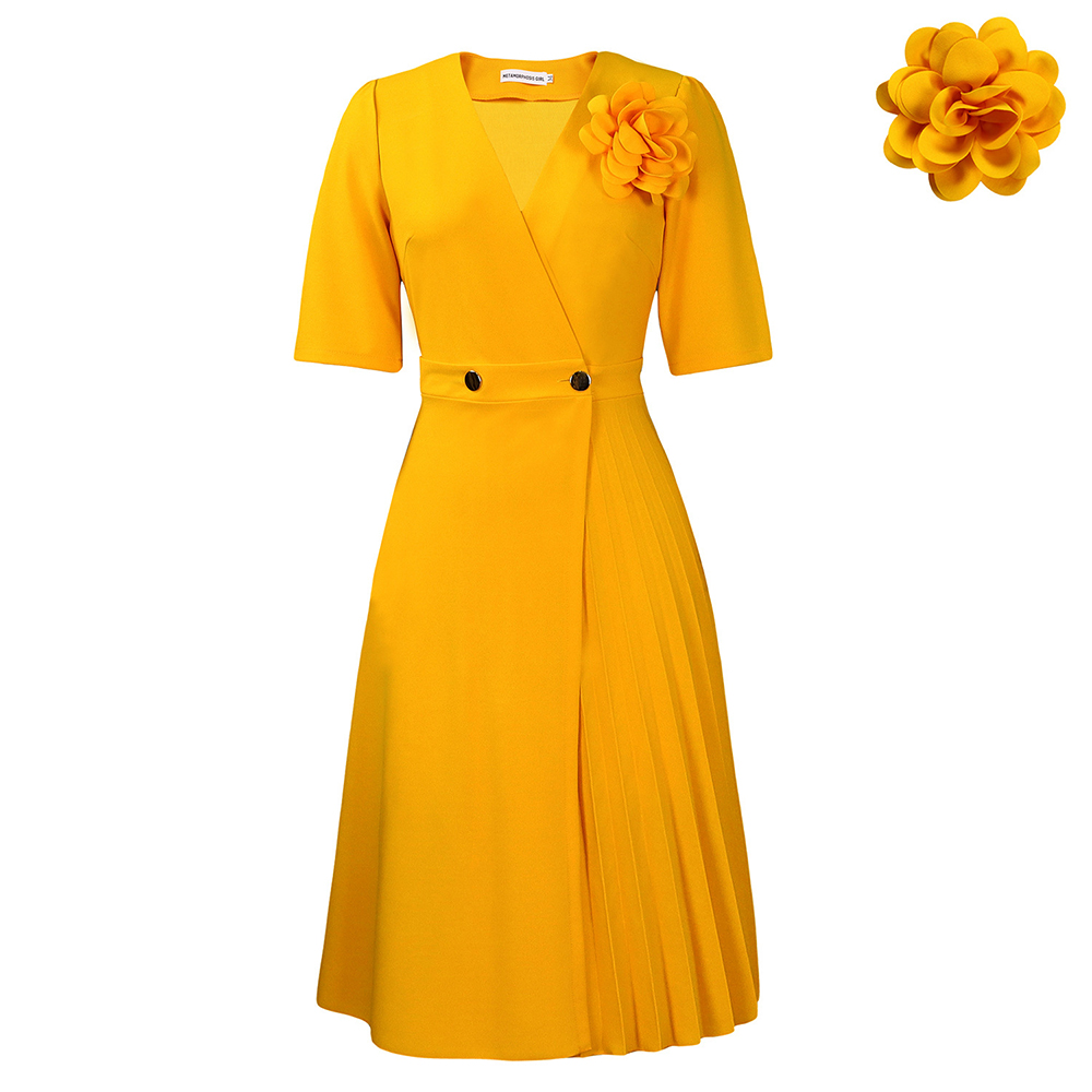 Fleur jaune + poitrine