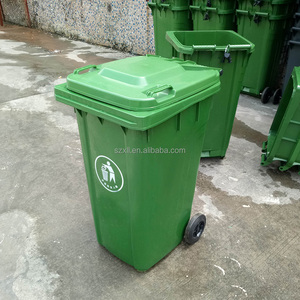 Toptan kalınlaşmış 240 litre tekerlekli çöp kovaları açık çöp çöp kutusu geri dönüşüm çöp kovası - Product Image 2