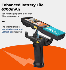 4G Smartphone Handheld Pda 2D Robuster Android 10 Computers canner Warehouse Data Collector PDA Langstrecken scanner Voll tastatur - Product Image 3