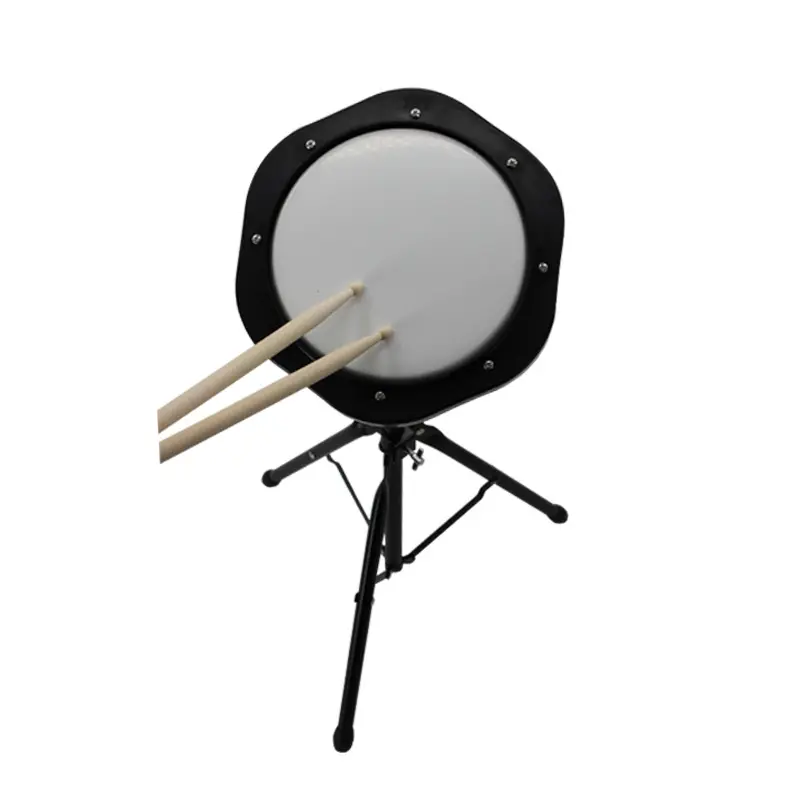 Premium 10 "Zwart-Wit Mat Drumbandpakket En Drumstick Beginner Starter Drumpad Metronoomset