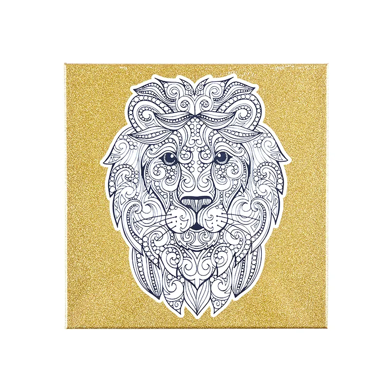 Lion Theme Pintura en lienzo estirado preimpresa de algodón de alta calidad para niños
