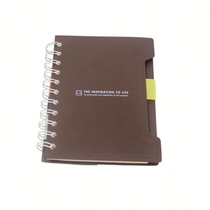 Cubierta de PP en espiral A5, cuaderno con separador de pestaña de índice de color