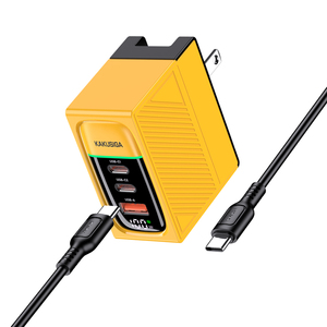 KAKUSIGA充電器 + データケーブルセット; 2つのスタイル、PD100W 3ポート急速充電 (2C1A) 充電器セットを選択できます - Product Image 3