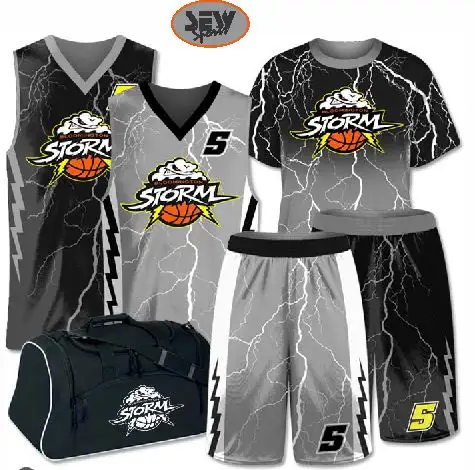 Uniforme de baloncesto reversible de secado rápido para hombre de buena calidad personalizado, camisa de tiro y mochila, uniforme de baloncesto de primera calidad