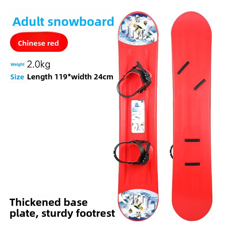 Plaque épaisse à boucle réglable en placage rouge adulte