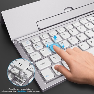 Mini teclado plegable BT, portátil, portátil, teclado de tres pliegues para ordenador portátil de negocios - Product Image 5