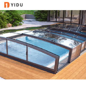 工厂批发游泳池围栏可伸缩屋顶系统铝 - Product Image 6