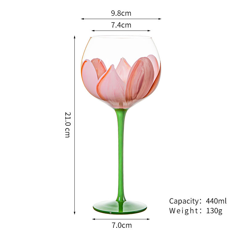 Tulipes rouges peintes à la main