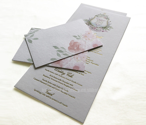 Printing <strong>White</strong> Envelope Customized Greeting Card Sets <strong>Gold</strong> Wedding Invitations - Product Image 6