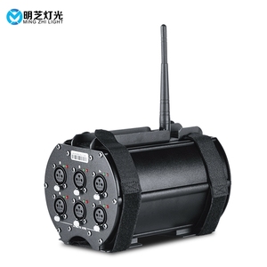 6ウェイDMXディストリビューターワイヤレスDMXスプリッターDMX512パーティーのステージライトコントローラー用の独立した入力および出力信号 - Product Image 2