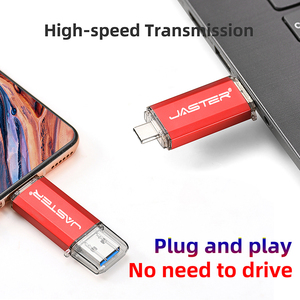 JASTERFactory-販売されたUSB3.0フラッシュドライブ4GB128MBペンドライブTYPE-CインターフェイススマートフォンUディスクUSB3.0 - Product Image 2