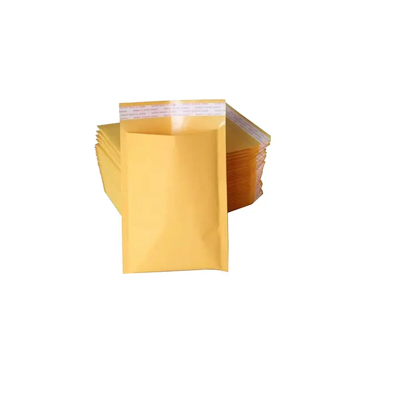 Riciclare giallo kraft bolla di carta buste di spedizione postale sacchetto con guarnizione di auto adesivo