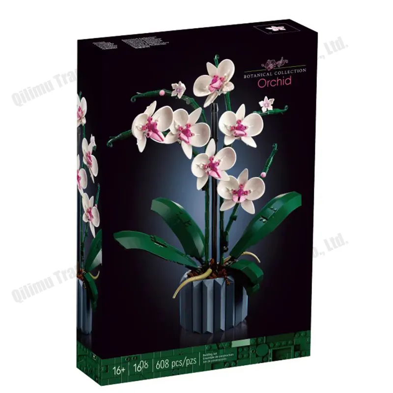 10113 locks otanical olection the Orchid ompatible 10311 Building locks IDS ooys For hilhildrenGift 608 pcs/set