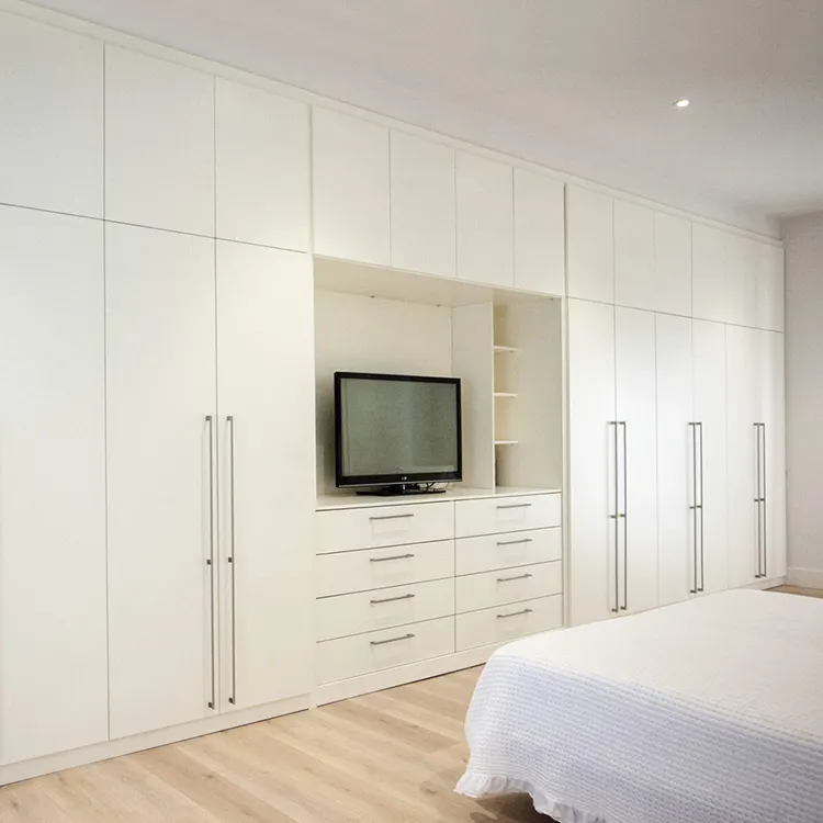 Armarios de madera de estilo moderno, conjunto de muebles con imágenes de diseño, armario de dormitorio hecho a medida con cajones, venta al por mayor