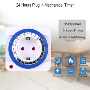 24 Stunden Timer-Schalter Timer US-Stecker mechanisch geerdet programmier bar Smart Countdown Loop Switch-Buchse Indoor Auto Power-Off