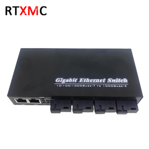 3 Gigabit Rj45 yakınsama bağlantısı ile 10/100/1000mbps 4 Sc portu Ethernet optik alıcı-verici Fiber optik medya dönüştürücü - Product Image 6