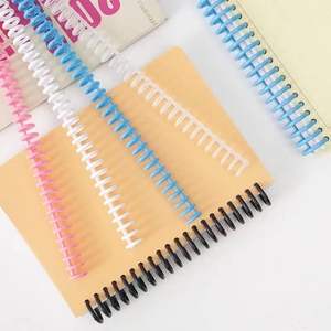 A4 cuaderno plástico PVC encuadernación 30 agujeros espiral tira círculo anillo libro carpeta escuela Oficina hojas sueltas papel reserva caja de enseñanza - Product Image 6