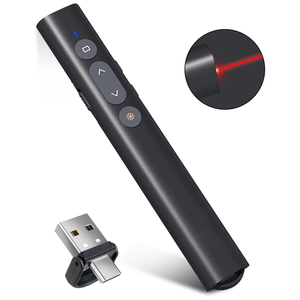 AAA batteria 2.4G puntatore Laser Wireless presentatore con il tipo c Powerpoint telecomando PPT Flip Pen - Product Image 1