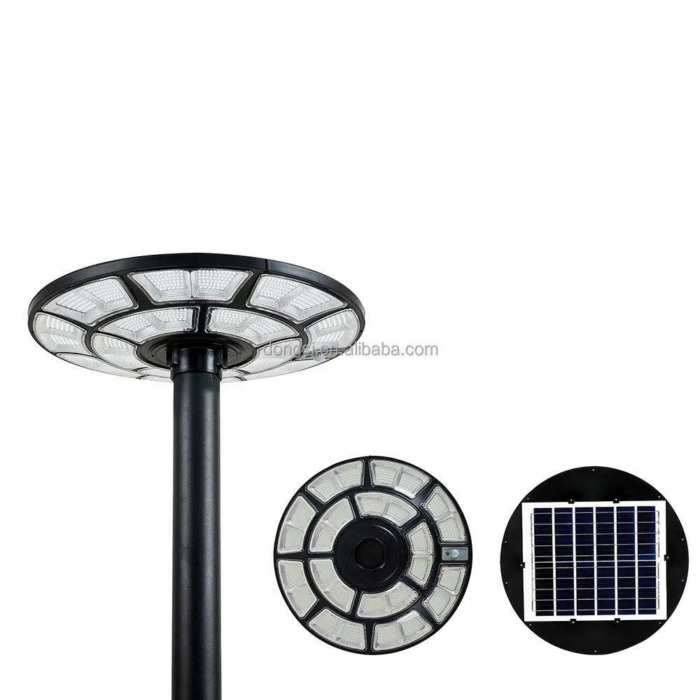 Circle UFO Solar LED Outdoor Patio Garden Lighting Lamp