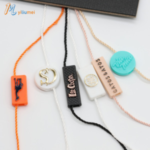 Cheap <strong>Custom</strong> Design Logo Plastic Seal <strong>Tag</strong> Garment Hangtag Labels Clothing Hangtag <strong>String</strong> - Product Image 1