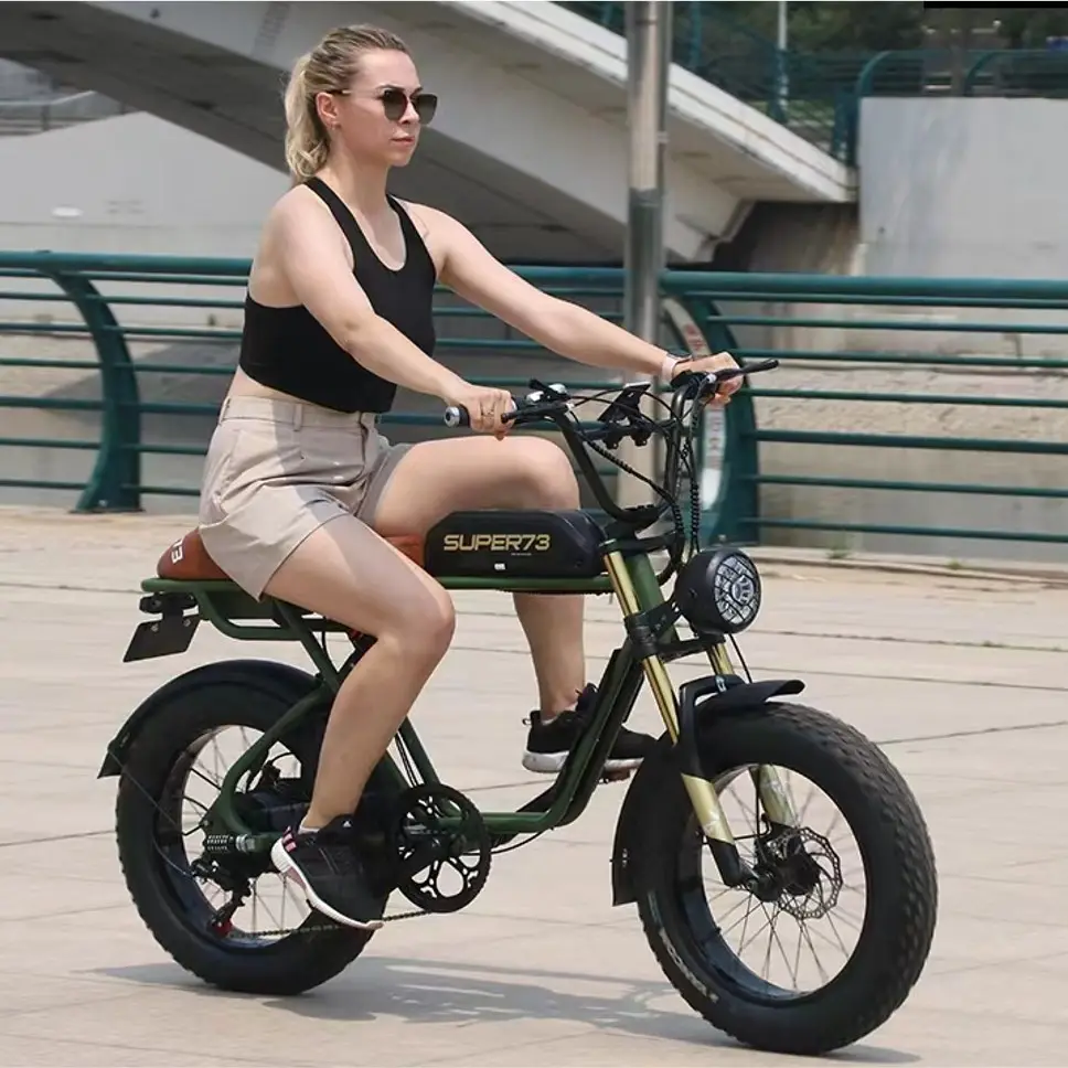 Bicicleta eléctrica de montaña con batería extraíble, Chopper de neumáticos anchos, 48V, 2023