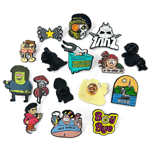 Tùy Chỉnh Thiết Kế Riêng của Bạn Kim Loại Thủ Công Mỹ Nghệ Phim Hoạt Hình Phim Hoạt Hình Nhân Vật Động Vật Kim Loại Mềm Men Cứng <span class=keywords><strong>Pin</strong></span> Tùy Chỉnh Ve Áo Men <span class=keywords><strong>Pin</strong></span> - Product Image 1