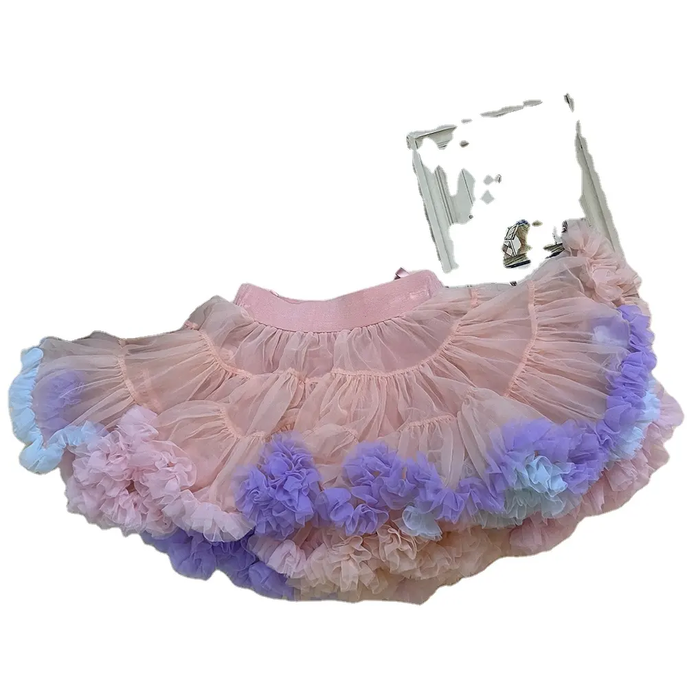 Vêtements d'été personnalisés pour tout-petits tulle multicouches pour filles tutu mini jupes pour filles vêtements de danse classique fantaisie jupe bouffante pour fête