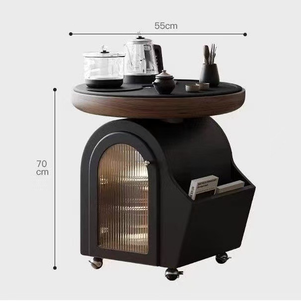 Island-themed Mobile Tea Table, Trolley, Coffee Table, Smart Kettle