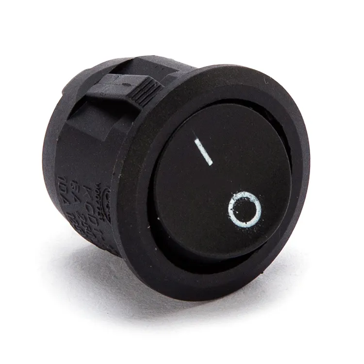 6A 10A 125V 250V on off on Illuminated Round Rocker Switch