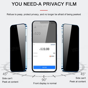 Anti-spy temperli cam IPhone 16 15 13 11 14Pro Max tam kapak ekran koruyucu koruyucu iPhone X XS Max XR cam - Product Image 4