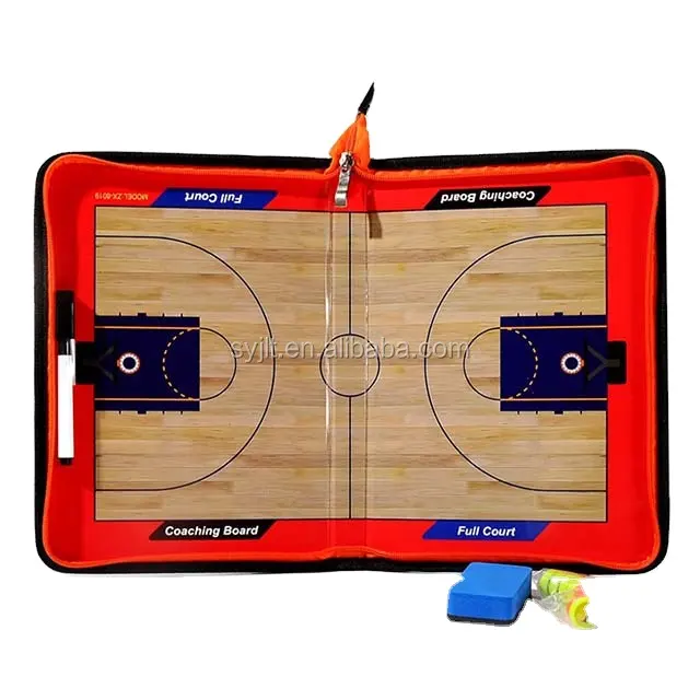 Tablero táctico de entrenador de baloncesto portátil plegable magnético de gran oferta