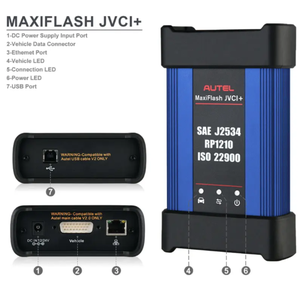 Autel Maxi Flash VCI J2534 Programmier gerät Arbeiten mit Autel Scanner, Laptop Auto maker Software für CAN FD & DoIP Neu programmierung
